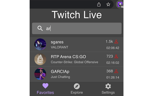 Twitch Live Extension