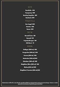 Mynah's : Bar & Bistro menu 3