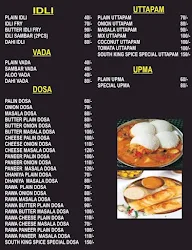 Dosa Lounge menu 1