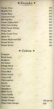 The Bake House menu 3