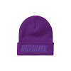 supreme raised patent logo beanie purple