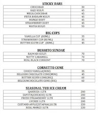 Burrito Ice Cream menu 2