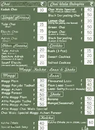 SSNS Tea & Pakoda Wala menu 1