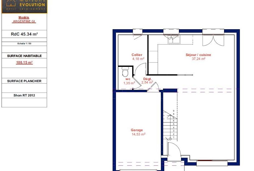  Vente Terrain + Maison - Terrain : 247m² - Maison : 100m² à Arpajon (91290) 