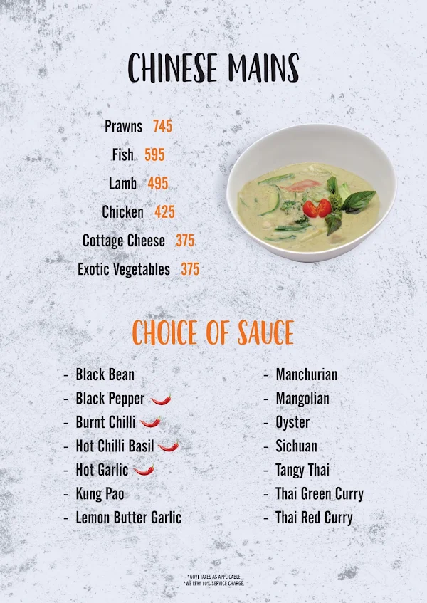 Saiylam Food Products menu 