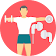 Fitness Exercise Running Music  icon