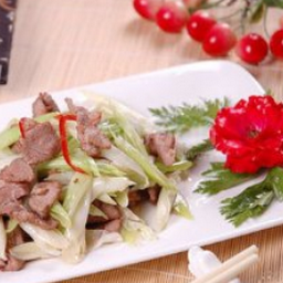 Stir-Fried Beef & Onion with Sweet Brown Sauce 葱爆牛肉