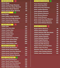 BKC Spice menu 1