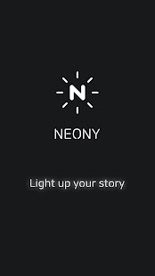 NEONY - neon sign text on pic banner