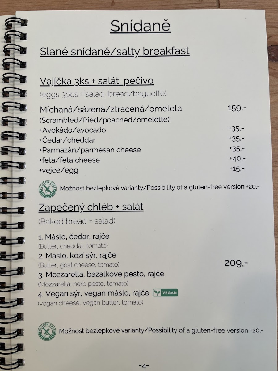 Veget bistro café gluten-free menu
