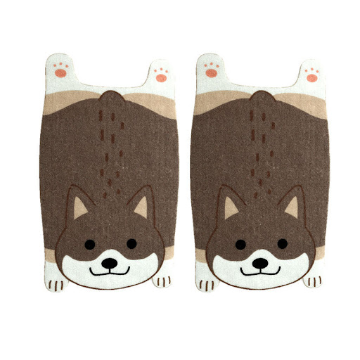 Title 2, Cartoon Shiba Inu Corgi Doormat Welcome Guests ...