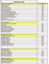 Masala Bay menu 3