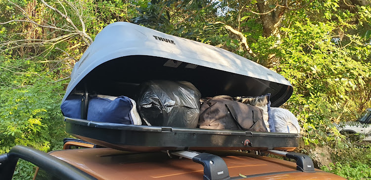 The Thule Touring M is a 400l lockable roof box featuring a fast-click, quick-mount system to any car fitted with roof rails. It opens on both sides for convenient loading and unloading. It retails for R9,200 and is available at www.thulestore.co.za. Picture: DENIS DROPPA