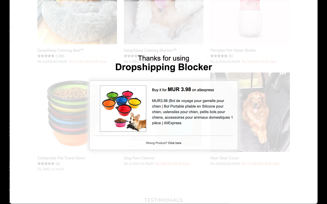 Dropshipping Blocker Preview image 1