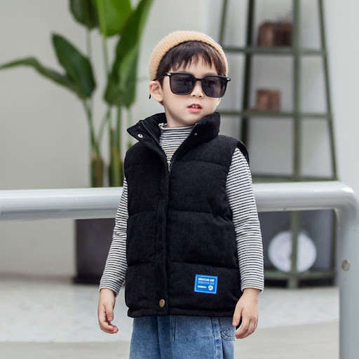 Title 1, Childrens Cotton Vest Padded Corduroy Jacket W...
