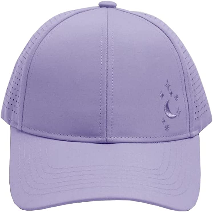 Popflex by Blogilates Cap - Celestial High Ponytail Run Cap for Women - Criss Cross Ponytail Hat - Dry Workout Hats for Women