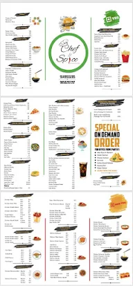 Chef & Spice menu 1