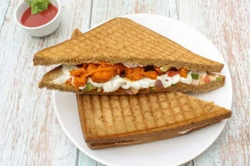 Tandoori Chicken Cheese Grilled Sandwich [4 Pieces]