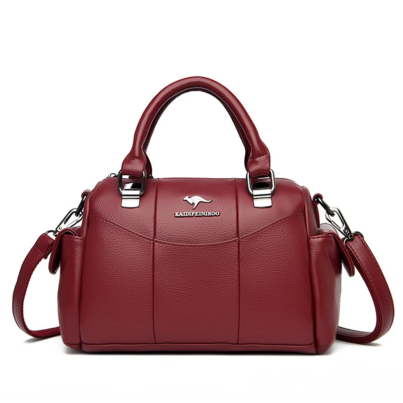 Damska Torba Na Ramię Crossbody z Ozdobnymi Szwami Stylowa i Praktyczna Idealna do Codziennego Użytku Pojemna Pomieści Wszystkie Potrzebne Rzeczy