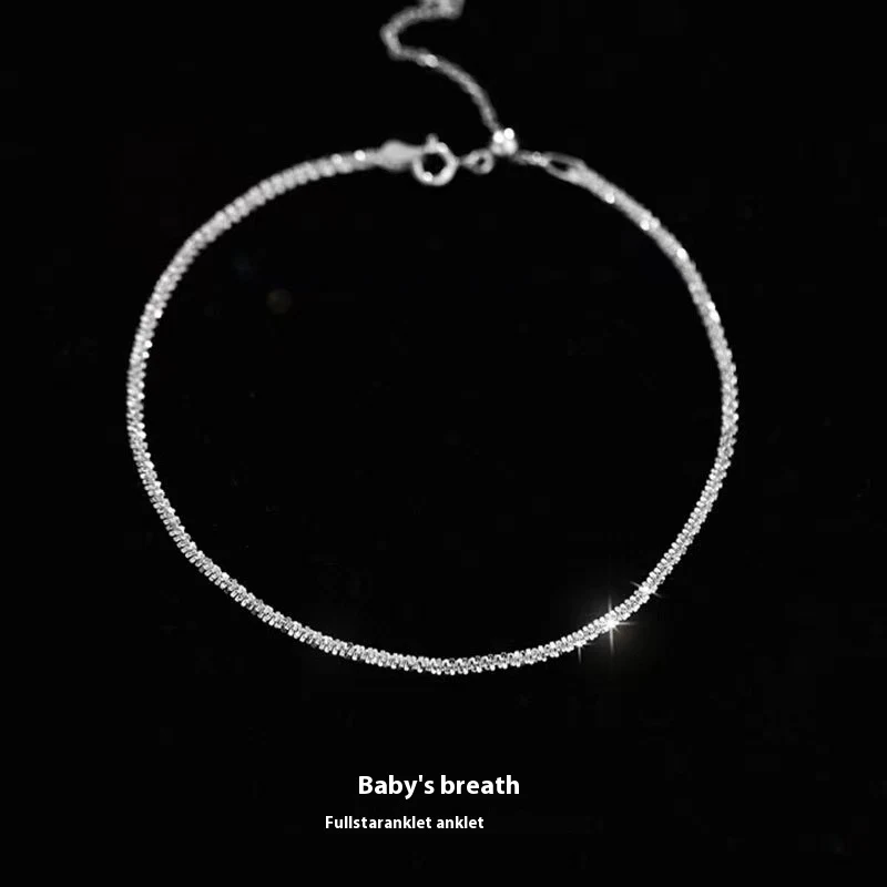 Title 6, Bracelet de Cheville Scintillant en Cuivre et C...