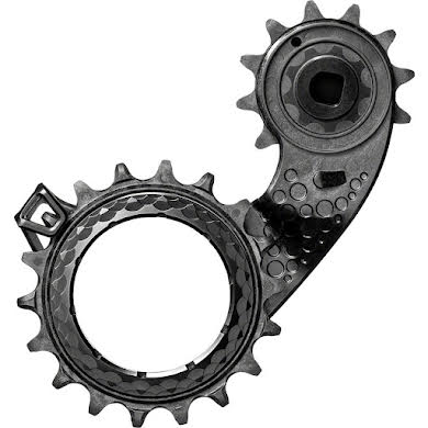 Absolute Black HOLLOWcage Oversized Derailleur Pulley Cage for SRAM AXS - Ceramic Bearings - Carbon Cage