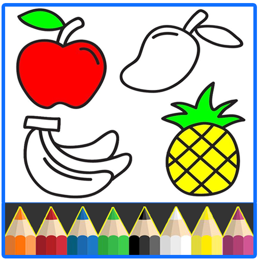 Fruits Coloring Game Drawing Book Kids Game Aplikacije