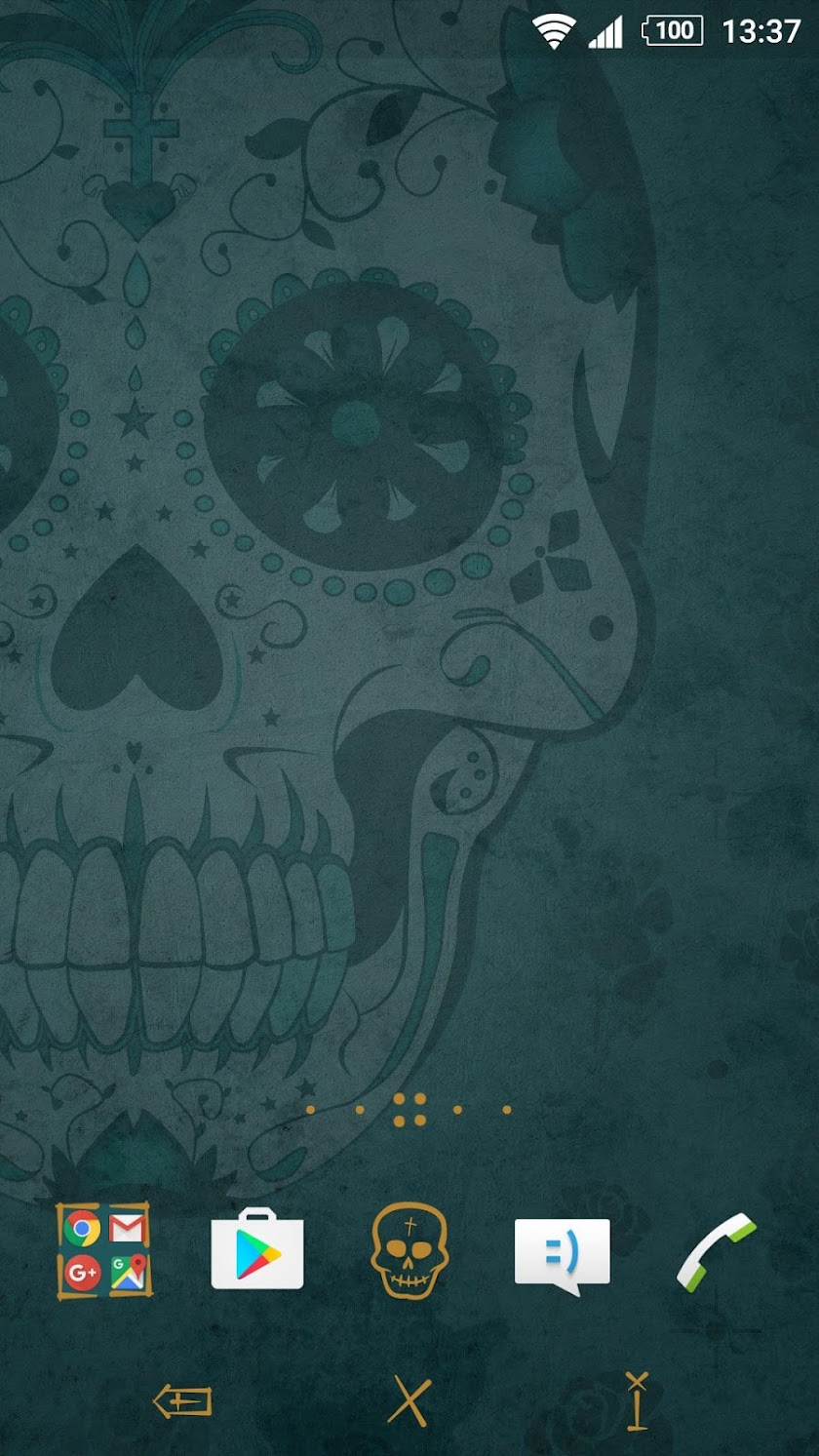 XPERIA™ Dia de Muertos Theme Screen 2