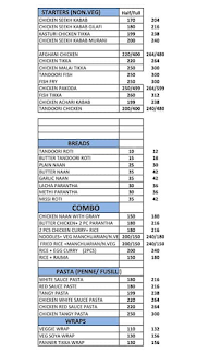 Ansica Bites menu 4