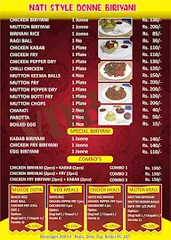 Nati Style Donne Biriyani menu 1