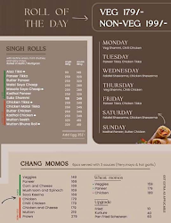 Sheikh Chang Singh menu 3