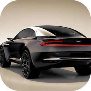 fast sports car driving logo