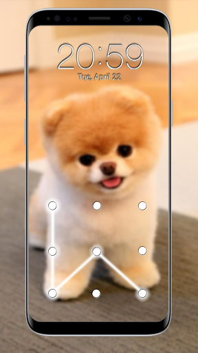 Screenshot Puppy Dog Lock Screen