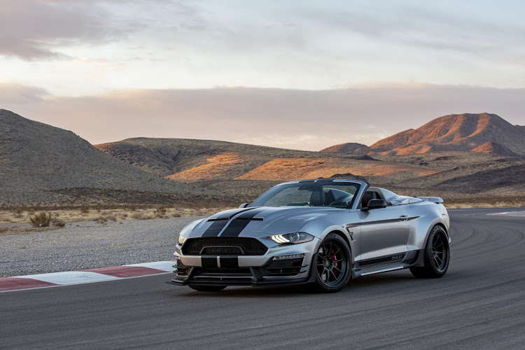 The Shelby Speedster packs a supercharged V8 engine good for around 615kW.