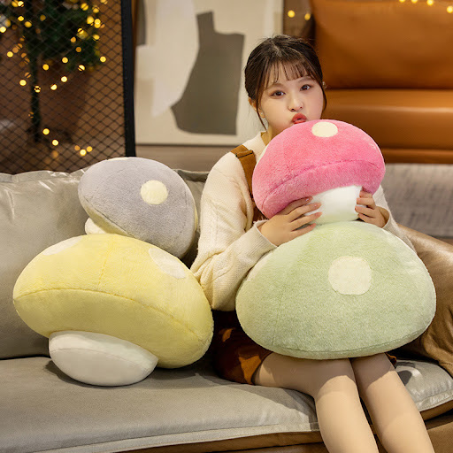 Title 6, Home Plush Mushroom Shape Toy Doll, soft and cu...