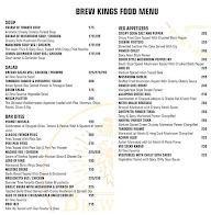 Brew Kings menu 3