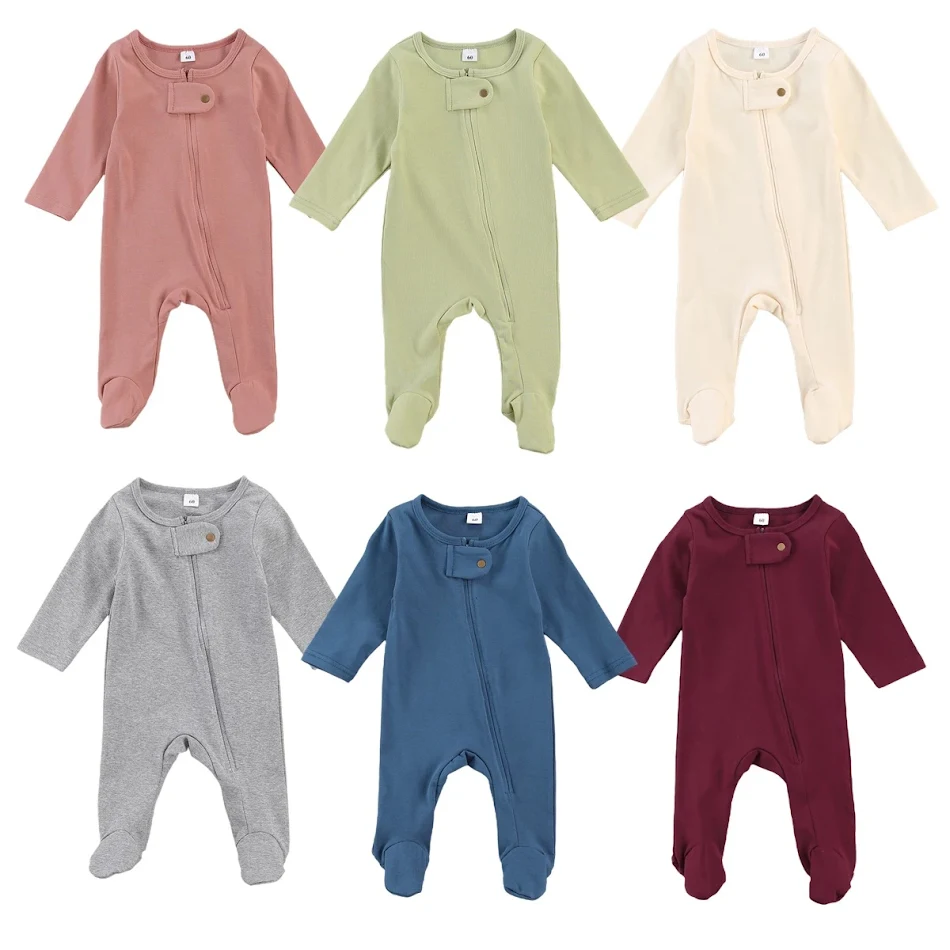 Children's Long Sleeved Jumpsuit with Round Neck and Buckles Comfortable and Practical Everyday Wear for Kids Perfect fo