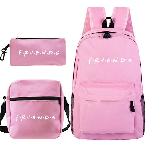 Title 3, Student Shoulder Bag Pencil Case Three Piece Se...