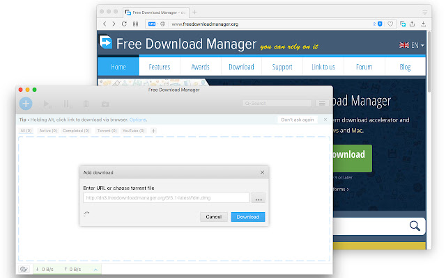 free internet download manager chrome extension