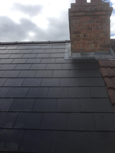 New slate roof