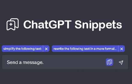 ChatGPT Snippets small promo image