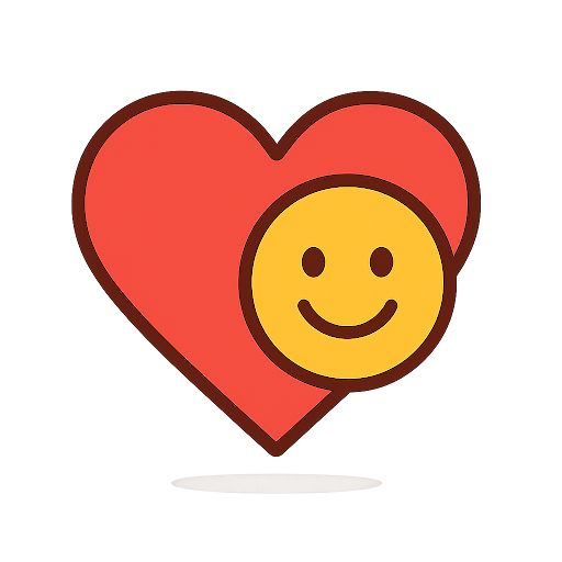 CrÃ©er une icÃ´ne vectorielle simple en style flat design minimaliste, fond transparent. Au centre : un cÅur rouge vif (#E63946) entrelacÃ© avec un smiley jaune souriant (#FFD60A), symbolisant l'Ã©coute, la satisfaction citoyenne et l'empathie. Pas de texte, couleurs chaleureuses et positives, lignes douces et nettes, ombre lÃ©gÃ¨re, format carrÃ© 512x512 pixels, style moderne et engageant pour un site web destinÃ© aux mairies et collectivitÃ©s territoriales., None