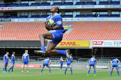 Seabelo Senatla during the DHL Stormers captains run at DHL Newlands Stadium on March 03, 2017 in Cape Town, South Africa.