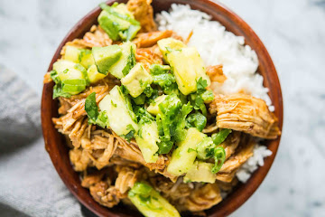 Instant Pot Island Chicken Bowls with Pineapple Salsa