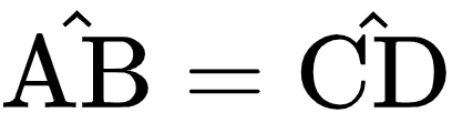 {"font":{"size":10,"color":"#000000","family":"Arial"},"id":"4","type":"align*","code":"\\begin{align*}\n{\\hat{\\text{AB}}}&={\\hat{\\text{CD}}}\t\n\\end{align*}","ts":1604317634865,"cs":"wO7/Ig3Ru1pYGA9PSNH1CQ==","size":{"width":68,"height":20}}