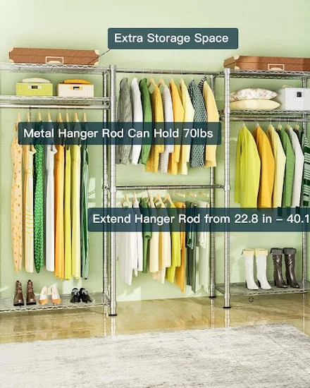 Heavy Duty Clothes Garment Rack Hanger (70.8