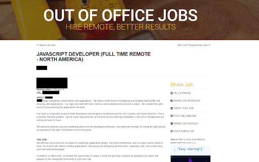 Out Of Office Jobs