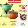 Nồi Áp Suất Bí Ngô Thông Minh 8L, Nồi Hầm 4In1 Đa Năng 8L Hầm Gà Nấu Lẩu Nấu Cơm Cháo - Fujika