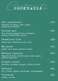 Feu Dessert Bar menu 1