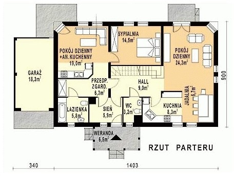 WB-3424 - Rzut parteru