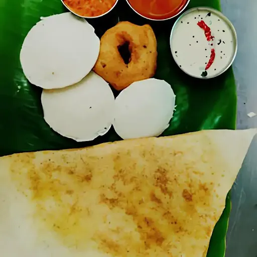 3pcs Idli + 1pc Vada + Masala Dosa